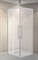 ESBANO Flex Душевое ограждение квадратная 90x90 см двери раздвижные, профиль - хром / стекло - прозрачное - фото 260812