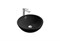 AQUATEK Раковина накладная круглая для установки на столешницу 440*440*175, матовый черный - фото 261097