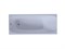 AQUATEK Альфа Ванна пристенная прямоугольная на каркасе с фронтальной панелью и сливом-переливом размер 140x70 см, белый - фото 261535