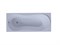 AQUATEK Афродита Ванна пристенная прямоугольная на каркасе с фронтальной панелью и сливом-переливом  размер 170x70 см, белый - фото 261647