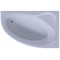 AQUATEK Фиджи Ванна пристенная R асимметричная без панелей, каркаса и слив-перелива размер 170x110 см, белый - фото 261824