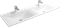 ANDREA Pulsus Раковина накладная прямоугольная на тумбу ширина 140 см, белый - фото 262291