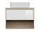 CERSANIT Тумба под раковину подвесная LOUNA 80 со столешницей, белый SZ-LOU80-BL/Wh