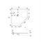 RGW Stone Tray Душевой поддон Трапеция размер 800x800 см, цвет графит 16155088-02