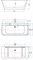 AQUANET Family Акриловая ванна отдельностоящая / пристенная асимметричная с фронтальной панелью, ножками и сливом-переливом, размер 170x75 см,белый AQUANET- 13775-GW
