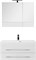 AQUANET Комплект мебели подвесной для ванной Нота 90 белый (камерино) AQUANET-287702