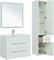 AQUANET Мебель для ванной подвесная / напольная Августа 80 белый (ручка хром) AQUANET-281159