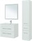AQUANET Мебель для ванной подвесная / напольная Августа 80 белый (ручка хром) AQUANET-281159