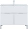 AQUANET Мебель для ванной напольная напольнаяАлвита New 100 1 ящик, 2 дверцы, белый матовый AQUANET-274184