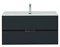 AQUANET Мебель для ванной подвесная Алвита New 100 2 ящика, антрацит AQUANET-274201