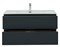 AQUANET Мебель для ванной подвесная Алвита New 100 2 ящика, антрацит AQUANET-274201