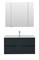 AQUANET Мебель для ванной подвесная Алвита New 100 2 ящика, антрацит AQUANET-274201