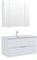 AQUANET Мебель для ванной подвесная Алвита New 100 2 ящика, белый матовый - фото 264114