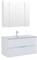 AQUANET Мебель для ванной подвесная Алвита New 100 2 ящика, белый матовый AQUANET-274205