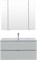 AQUANET Мебель для ванной подвесная Алвита New 100 2 ящика, серый AQUANET-274528