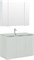 AQUANET Мебель для ванной подвесная Алвита New 100 3 дверцы, белый матовый - фото 264164