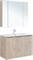 AQUANET Мебель для ванной подвесная Алвита New 100 3 дверцы, дуб веллингтон белый - фото 264175