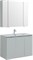 AQUANET Мебель для ванной подвесная Алвита New 100 3 дверцы, серый - фото 264186