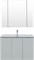 AQUANET Мебель для ванной подвесная Алвита New 100 3 дверцы, серый AQUANET-274198