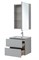 AQUANET Мебель для ванной подвесная Алвита New 60 2 ящика, серый AQUANET-274224