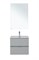 AQUANET Мебель для ванной подвесная Алвита New 60 2 ящика, серый AQUANET-274224