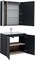 AQUANET Мебель для ванной подвесная Алвита New 80 2 дверцы, антрацит AQUANET-274212