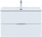 AQUANET Мебель для ванной подвесная Алвита New 80 2 ящика, белый матовый AQUANET-274206