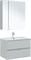 AQUANET Мебель для ванной подвесная Алвита New 80 2 ящика, серый - фото 264472