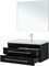 AQUANET Мебель для ванной подвесная Верона 90 черный матовый AQUANET-287640
