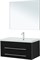 AQUANET Мебель для ванной подвесная Верона 90 черный матовый AQUANET-287640