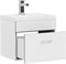 AQUANET Тумба с раковиной Верона 50 белый (подвесная 1 ящик) AQUANET-287665