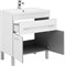 AQUANET Тумба с раковиной Верона 75 белый (напольная 1 ящик 2 дверцы) AQUANET-287670