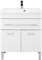 AQUANET Тумба с раковиной Верона 75 белый (напольная 1 ящик 2 дверцы) AQUANET-287670
