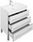 AQUANET Тумба с раковиной Верона 75 белый (напольная 3 ящика) AQUANET-287671