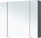 AQUANET Зеркальный шкаф Алвита New 100 Антрацит AQUANET-277543