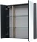 AQUANET Зеркальный шкаф Алвита New 80 Антрацит AQUANET-277535