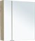 AQUANET Зеркальный шкаф Алвита New 80 дуб веллингтон белый - фото 265402