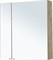AQUANET Зеркальный шкаф Алвита New 80 дуб веллингтон белый AQUANET-277537