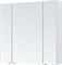 AQUANET Зеркальный шкаф Алвита new 90 белый матовый AQUANET-303897