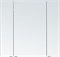 AQUANET Зеркальный шкаф Алвита new 90 белый матовый AQUANET-303897