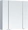AQUANET Зеркальный шкаф Алвита new 90 серый AQUANET-303895