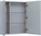 AQUANET Зеркальный шкаф Алвита new 90 серый AQUANET-303895