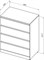 AQUANET Комод Сканди 800x480 Дуб крафт (4 ящика) AQUANET-302542