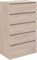 AQUANET Комод Сканди 700x400 Дуб эдгрейн (5 ящиков) AQUANET-302551