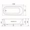 TRITON Ванна прямоугольная обрезанная Дина 1700*750, белый Щ0000050444