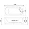 TRITON Ванна прямоугольная обрезанная Дюна 1700*700, белый Щ0000046114
