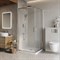 BELBAGNO Luce Душевой уголок квадратный размер 90x90 см профиль - хром / стекло - прозрачное, двери раздвижные, стекло 6 мм LUCE-A-2-90-C-Cr - фото 266957