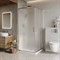 BELBAGNO Luce Душевой уголок квадратный размер 90x90 см профиль - хром / стекло - рифленое, двери раздвижные, стекло 6 мм LUCE-A-2-90-P-Cr - фото 266973
