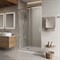 BELBAGNO Luce Душевая дверь в нишу ширина 110 см профиль - хром / стекло - прозрачное, двери раздвижные, стекло 6 мм LUCE-BF-1-110-C-Cr - фото 267328