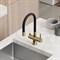 SANCOS Lucia Смеситель для кухни с возможностью подключения фильтра для воды, цвет брашированное золото SC4004BG